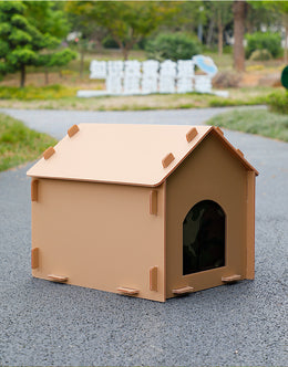 TUXTOOX Foldable Waterproof Outdoor Cat House, Extra Large Weatherproof Insulated Feral Cat Shelter, Windproof Heat Resistant Durable Oxford Fabric Pet Nest for Backyard, Porch, Garage & Outdoor Street Cats