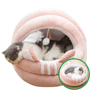Warm Cozy Cat Bed Pet Basket Kitten Lounger Cushion Cat House Soft Comfortable Dog Mat Bed Washable Cats Tunnel