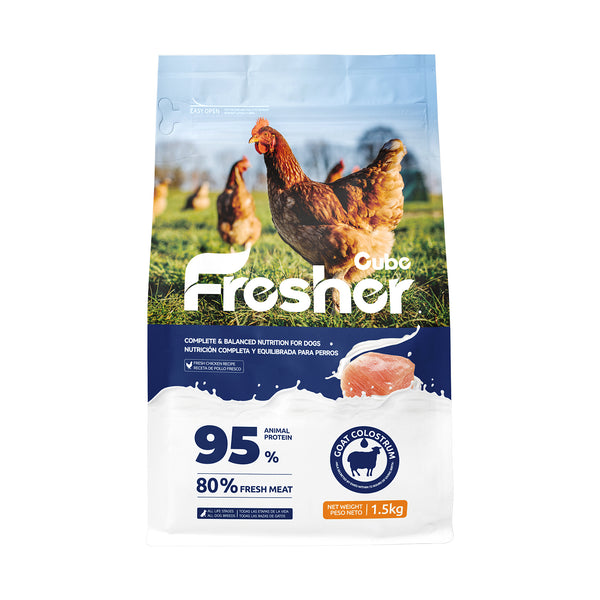 Cube Fresher Fresh Chicken & Goat Colostrum Dog Food 1.5kg