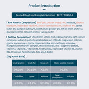ROSY FRESH Canned Dog Food 170G*4, Complete Nutrition for All Life Stages, Chicken/Beef Flavors