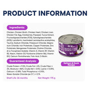 PINK 365 Complete Canned Cat Food 175g | Grain Free No Artificial Flavor With Prebiotics Probiotics Chicken & Liver, Salmon & Duck, and 3 Fish Recipe