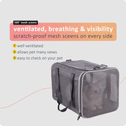 Top Load Pet Carrier for Large and Medium Cats Small Dogs Easy to get cat in Carry Storage, Clean and Escape Proof
