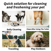TUXTOOX Sanitary Pet Wipes 80 Counts Pouch Pack - Alcohol-Free pH Balanced Cleaning Wipes for Dogs & Cats