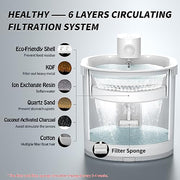 Cat Automatic Water Fountain Pet Silent Water and Electricity Separation Built in 2.5L Drinking Fountain Water Bowl