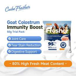 Cube Fresher Fresh Chicken & Goat Colostrum Dog Food 50g