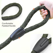 Comfortable Padded Handle Dog Leash â€?Thickened Nylon Leash with 360° Swivel Clip for Strong Medium & Large Dogs