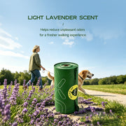 TUXTOOX Eco Plant-Based Biodegradable Dog Poop Bags | Lavender Scent Leakproof