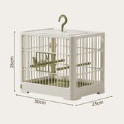 Portable Travel Bird Cage â€?Hanging Small Parrot Cage with Easy Clean Tray for  Lovebirds Budgies Parakeets