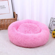 Dog Pet Bed Kennel Round Cat Winter Warm Dog House Sleeping Bag Long Plush Super Soft Pet Bed Puppy Cushion Mat