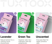 TUXTOOX Cat Litter, Plant-Based Eco-Friendly Tofu Litter, Fast Clumping, Low Dust, Superior Odor Control with Baking Soda, Non-Stick and Flushable 2.5KG