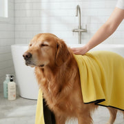 TUXTOOX Quick Dry Pet Towel for Dogs & Cats - Super Absorbent, Ultra Soft & Gentle, Durable Bath & Grooming Towel for Fast Drying & Comfort 39.4 * 19.7 Inch