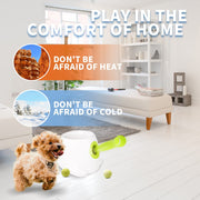 Funny Interaction Dog Ball Throwing Toys Tennis Launcher Automatic Throwing Machine Section Emission with 3 Balls