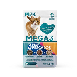 PINK MEGA 3 all life stage Cat food 3 Fish Recipe 1.5kg