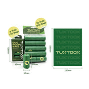 TUXTOOX Eco Plant-Based Biodegradable Dog Poop Bags | Lavender Scent Leakproof