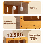 Corrugated Cat Scratcher Wood Cat Bed Feeling Cool Cat Grinding Toys Thicked Cat Scratcher Cargboard  Wear-resistant Cat Nest Climbing Frame for Indoor Cats Playing Resting Exercising