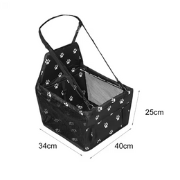 Pet Dog Booster Seat with Upgraded Support Rod - Breathable Foldable Car Seat for Small Pets