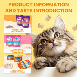 Pink Bites Cats and Dogs Treat - Freeze Dried Chicken and Egg Yolk Recipe 60g