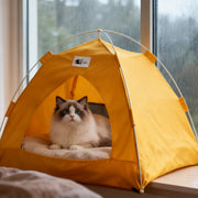 Cat Tent Kitten Tent Cave Nest Bed Portable Pet Cats Dogs Tents House for Little Dog Puppy Folding House with Soft Mat for Small Animals All Seasons Indoor and Outdoor Use