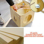 Cat Nest for All Seasons Enclosed Cat Bed for Summer Heat Dissipation and Cool Upper and Lower Bunk Beds Cat Hammocks with Free Mats