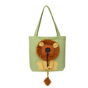 Cute Cartoon Shaped Pet Canvas Shoulder Carrying Bag for Small Dogs and Cats