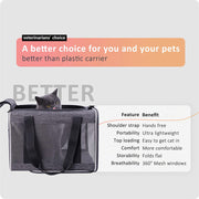 Top Load Pet Carrier for Large and Medium Cats Small Dogs Easy to get cat in Carry Storage, Clean and Escape Proof