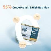 ROSY FRESH Canned Dog Food 170G*4, Complete Nutrition for All Life Stages, Chicken/Beef Flavors