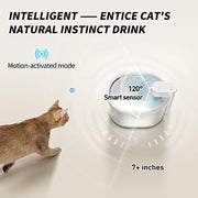 Cat Automatic Water Fountain Pet Silent Water and Electricity Separation Built in 2.5L Drinking Fountain Water Bowl