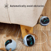 Interactive Cat Toy for Indoor Cats, Automatic Cat Ball Toy, Self-Rolling Cat Toy, Self-Rotating Pet Exercise Ball, USB Rechargeable Cat Toy, Kitten Toy