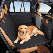 Dog Car Seat Cover Heavy Durable Dog Seat Cover for Back Seat Waterproof Scratch Proof Nonslip Dog Hammock for Car with Side Flap Pet Cat Seat Covers with SeatBelt for Cars Sedan SUV Trucks