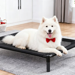 Breathable Elevated Dog Bed – Heavy-Duty Mesh Dog Cot with Steel Frame for Hot Climate Keep Pets Cool & Comfortable