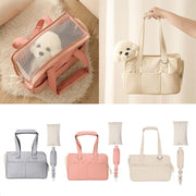 Korean Style Portable Cat Bag, Hand-held Dog Bag, Crossbody Pet Shoulder Backpack, Breathable Cat Bed, Dog Backpack