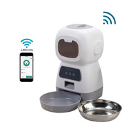 3.5L Automatic Pet Feeder Smart Food Dispenser for Cats Dogs Timer Stainless Steel Bowl Auto Pet Feeding