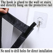 Retractable Mesh Pet Safety Gate No-Drill Portable Pet Barrier Keeps Your Furry Friend Safe in Homes