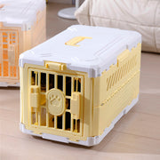 Foldable Portable Large Size Dog Cat Cage Pet Box Checked In Box Traveling Outbound Car Box Portable Case Pet Supplies