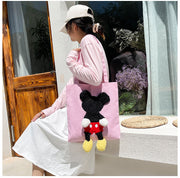 Cute Cartoon Shaped Pet Canvas Shoulder Carrying Bag for Small Dogs and Cats