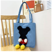 Cute Cartoon Shaped Pet Canvas Shoulder Carrying Bag for Small Dogs and Cats