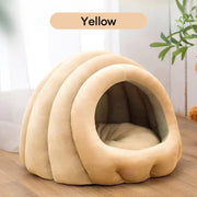 Thickened Plush Large Winter Warm Pet Bed for Cats & Small Dogs, Secure Enclosed Design for Indoor/Outdoor Use, Plush Cat House