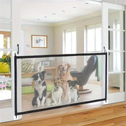 Retractable Mesh Pet Safety Gate No-Drill Portable Pet Barrier Keeps Your Furry Friend Safe in Homes