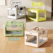 Collapsible Pet Carrier with Urine-Proof Pad Ventilated & Hygienic for Philippine Small Dogs & Cats Travel with Confidence