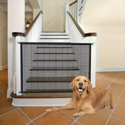 Retractable Mesh Pet Safety Gate No-Drill Portable Pet Barrier Keeps Your Furry Friend Safe in Homes