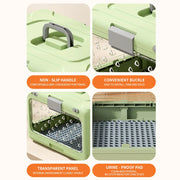 Collapsible Pet Carrier with Urine-Proof Pad Ventilated & Hygienic for Philippine Small Dogs & Cats Travel with Confidence