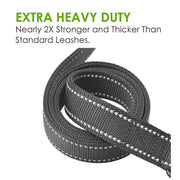 6FT Multi-Handle Reflective Dog Leash – Heavy-Duty Nylon Leash with Comfort Padding for Walks
