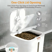 TUXTOOX Pet Food Storage Container with Airtight Seal | BPA-Free for Dog & Cat Kibble