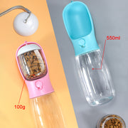 2-in-1 Portable Pet Water & Food Cup - Large Capacity Travel Bowl