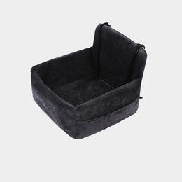 Pet Car Safety Seat - Plush Diamond Quilted Passenger & Back Seat Bed