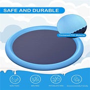 TUXTOOX Thickened Anti-Splash Pet Splash Pad â€?Adjustable Spray Height, Foldable Dog Water Mat | 100/150/170cm