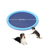 TUXTOOX Thickened Anti-Splash Pet Splash Pad â€?Adjustable Spray Height, Foldable Dog Water Mat | 100/150/170cm