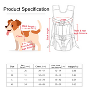Hands-Free Pet Front Carrier Backpack – Breathable Mesh Carrier with Comfort Padded Straps for Travel, Adjustable Escape-Proof Dog Carrier with Tail Opening