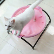 Breathable Pet Cat Hanging Bed House Round Soft Cat Hammock Cozy Rocking Chair Detachable Pet Bed Cradle House for Dog Cats Mat