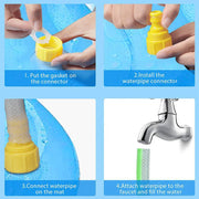 TUXTOOX Thickened Anti-Splash Pet Splash Pad â€?Adjustable Spray Height, Foldable Dog Water Mat | 100/150/170cm